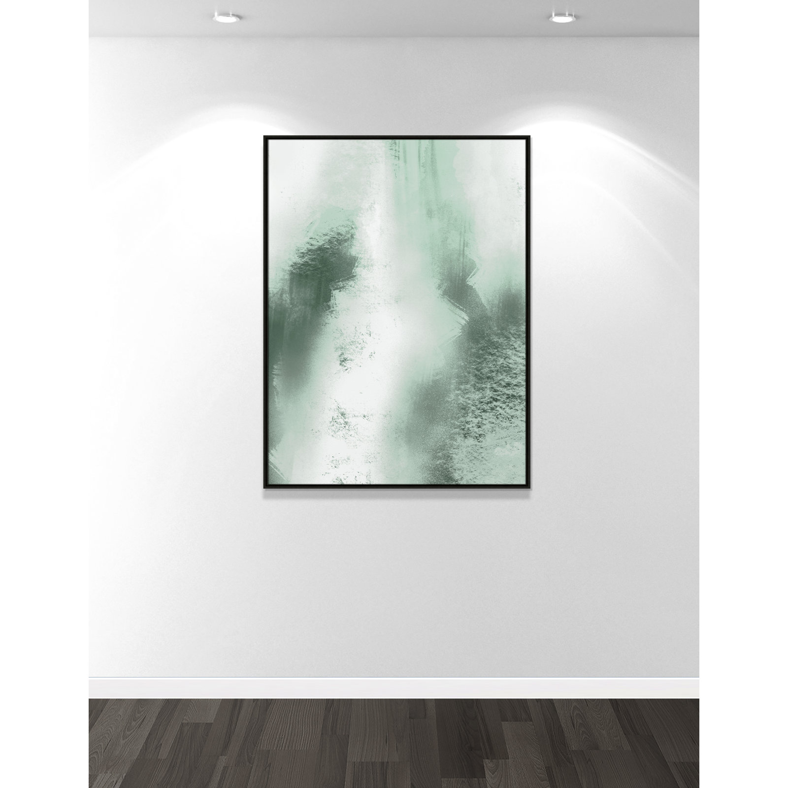 Quietude Smudges I Print by Marcus Prime, 37.5'' W x 49.5'' H, Espresso Floater