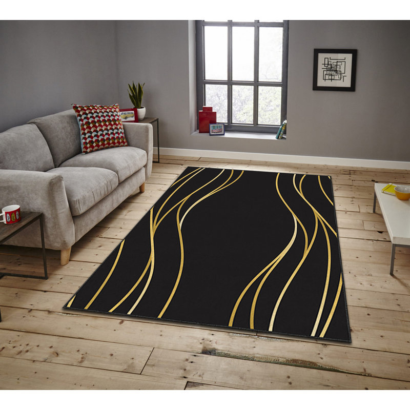 Luxurious Area Carpet (5.2 x 7.5 ft), 100% Polyester, 740 g/m² | Soft Velvet Fabric with Non-Slip Felt Dot Underside, Laminated Sponge for Comfort | Easy to Clean, Machine Washable at 86°F | Ideal for Living Room & Bedroom Decor