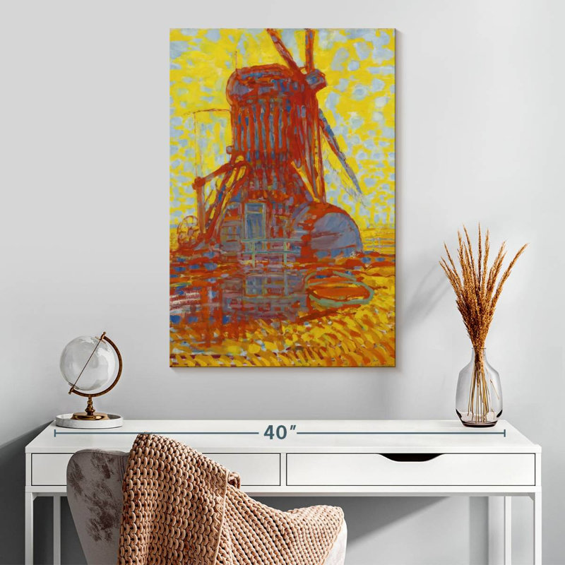 Mill In Sunlight, 30" H x 20" W