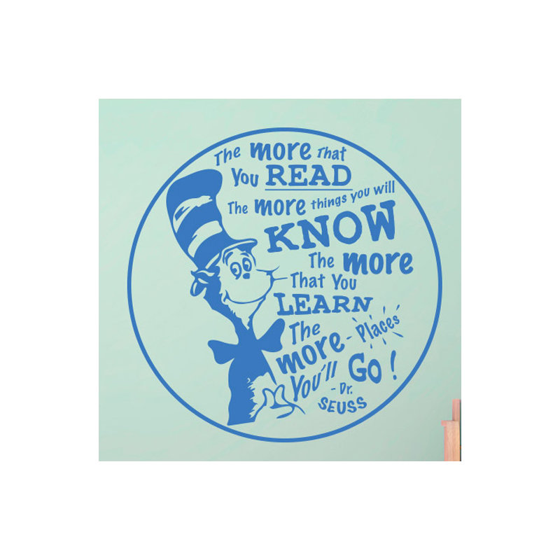 Non-Wall Damaging Wall Decal, Blue