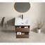 Meuble-lavabo mural avec tiroir à fermeture en douceur sans lavabo pour l'assemblage