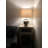 Ceramic table lamp Beige Flowers Distressed for Living Room Bedroom Bedside 15"W*15"D*24"H