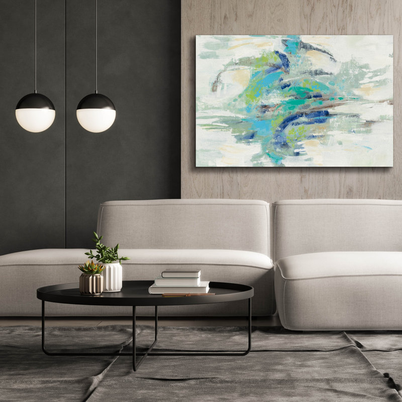  «River Whirlpool» par Silvia Vassileva, art mural sur toile, 60 po x 40 po