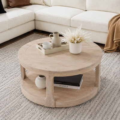 Table basse 40 "à 2 niveaux avec roulettes 40"