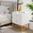 Modern Nightstand with 2 Drawers, Bedside Table-208821822-235660578