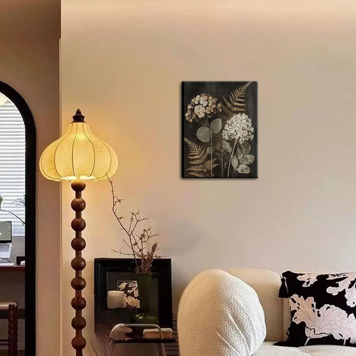 Marlow Home Co. Vintage Hydrangeas Canvas Wall Art Dark Academia ...