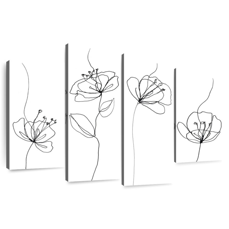 Coquelicots blancs Harnek, H 22 po x l 36 po
