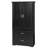 Tall Bathroom Storage Cabinet, Cabinet With Two Doors And Drawers, Adjustable Shelf, MDF Board-915613612