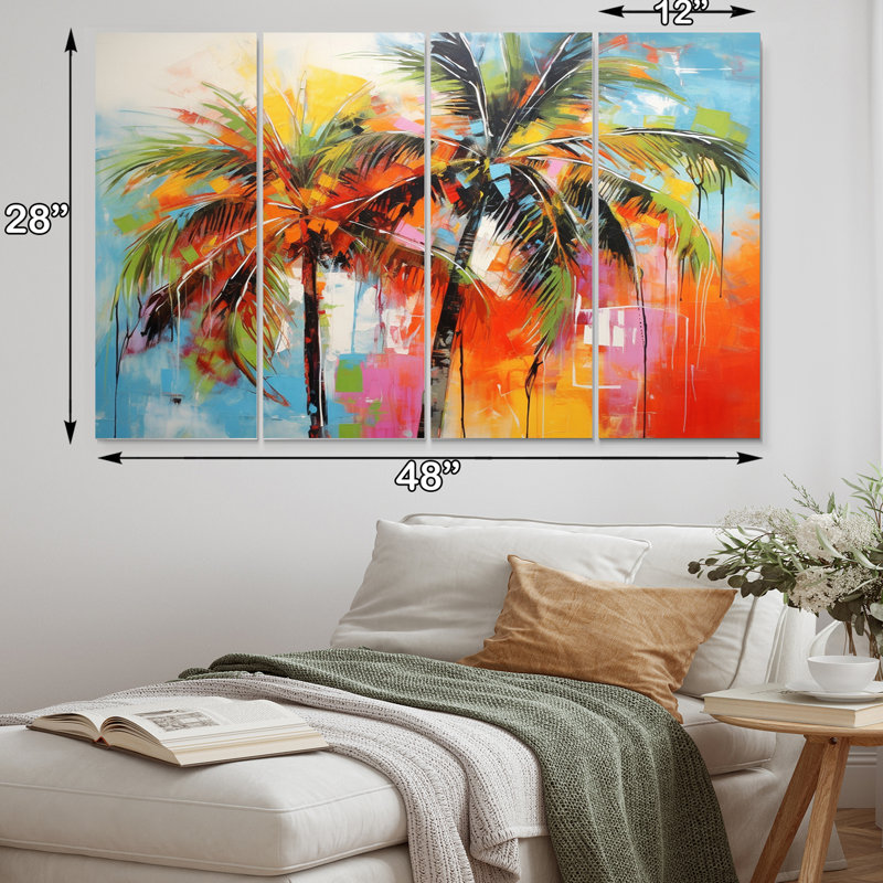  sur toile, reproduction de 4 pièces