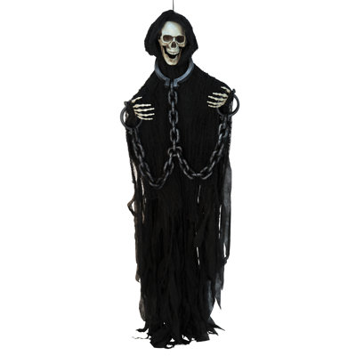Squelette d'Halloween avec chaînes effrayantes