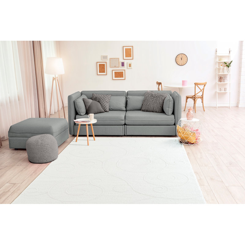 Hilley Abstract Indoor Rug, Rectangle 5'3" x 7'2"