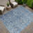 Machine Washable Indoor/Outdoor Hashlamoun ACN2324 Ikat Rug-653524074
