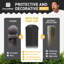 Barrière de pin robuste 5 pi H x 4 pi l, barrière de jardin en métal-101827158