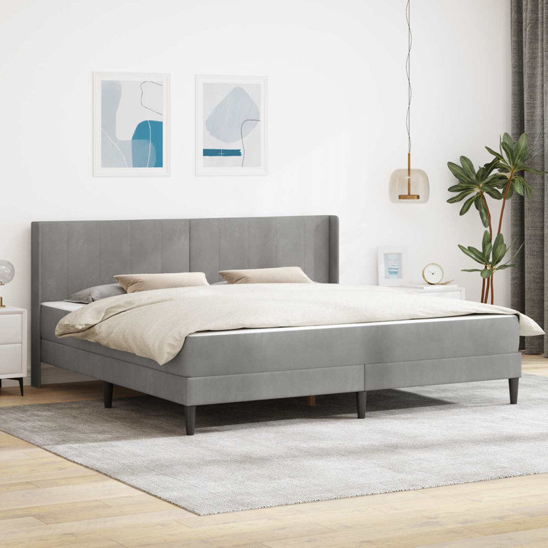 Bed, Light Grey, Super King (6')