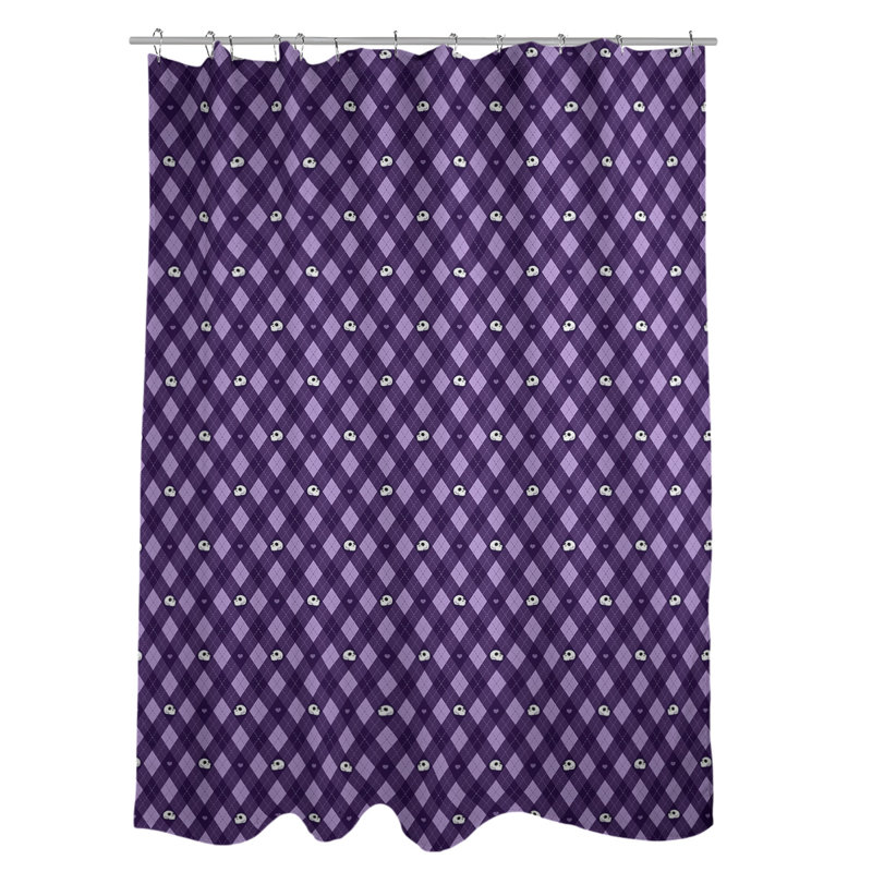 Rideau simple sower katelyn elizabeth argyle crânes, Mauve