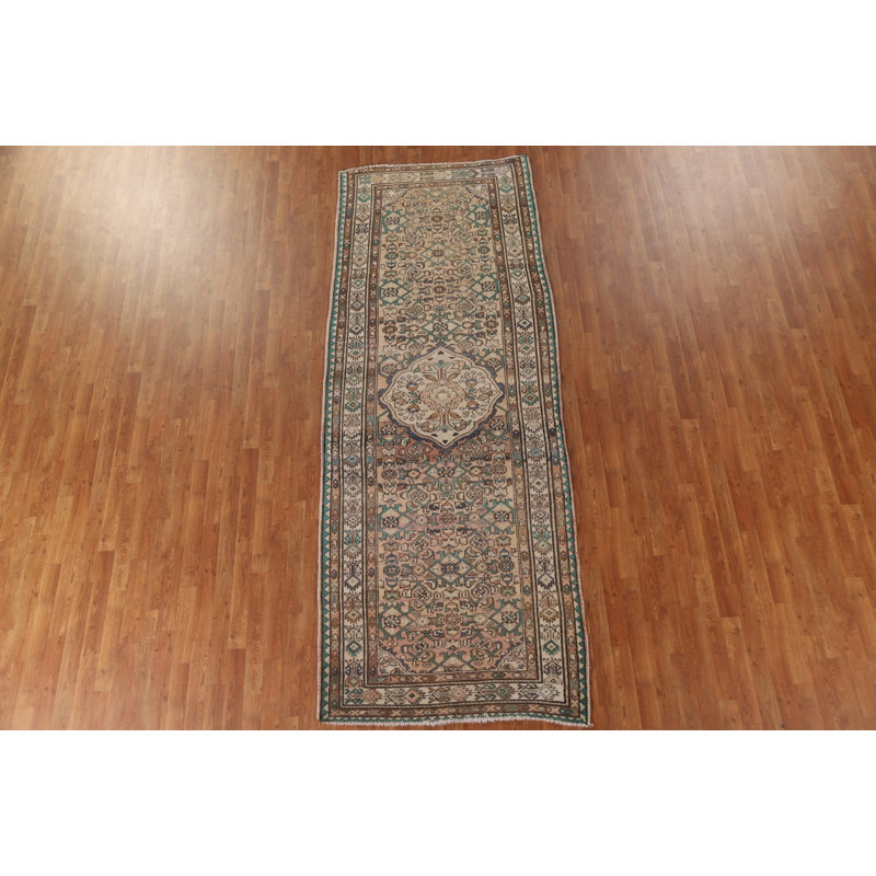 Tapis de couloir géométrique traditionnel 4x11