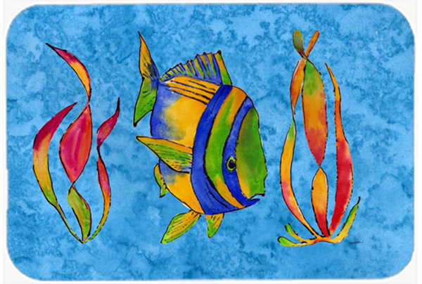 Planche à découper en verre et algues en verre caroline de trésors tropical