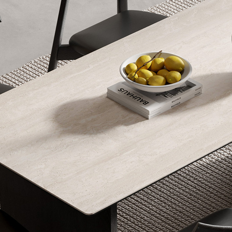Table et chaises simples dans un ensemble de salle à manger rectangulaire de style ancien, H 29,5 po x L 55,1 po x l 31,4 po