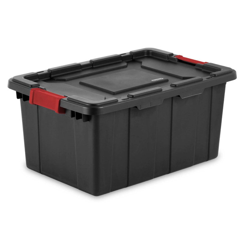 Sac fourre-tout industriel robuste avec verrous rouges Sterilite, Glacière 60 qt., Paquet de 18