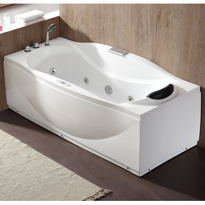 71'' x 32'' Freestanding Bathtub with Faucet