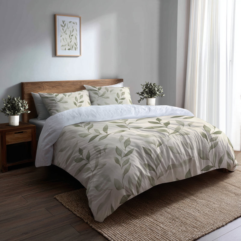 Linen Sage Bedding, King Comforter + 3 Additional Pieces
