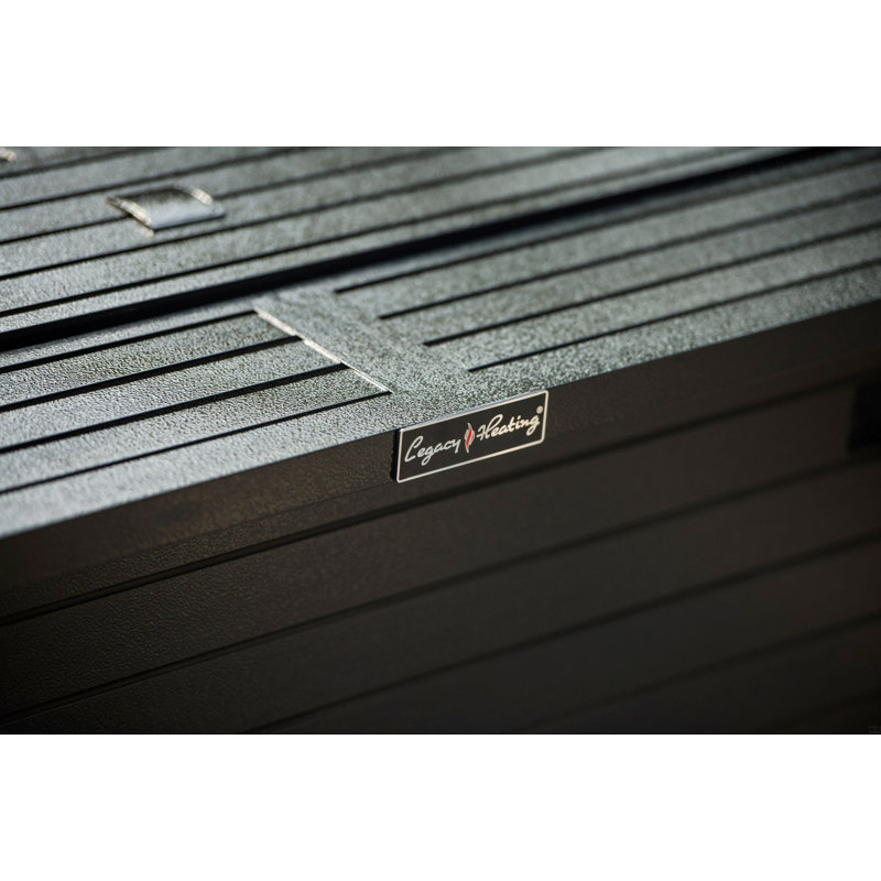 Table d'extérieur pour foyer d'extérieur au propane au gaz, aluminium, table de salle à manger de foyer de 50000 BTU avec couvercle, verre à feu, rectangulaire, certification ETL