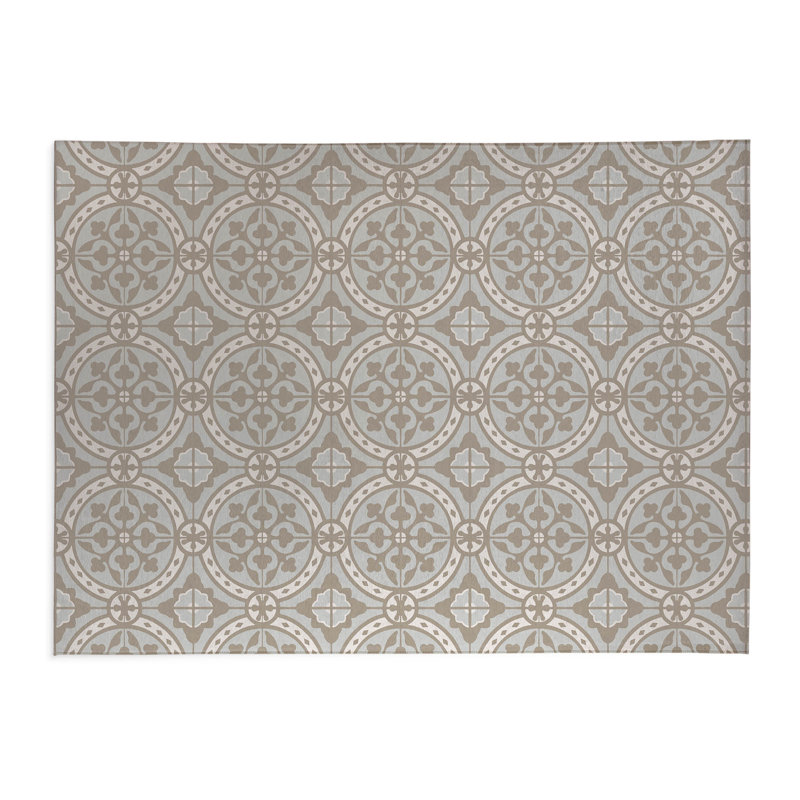 Tapis de lessive Aleah, Rectangulaire 3 pi x 5 pi, Taupe