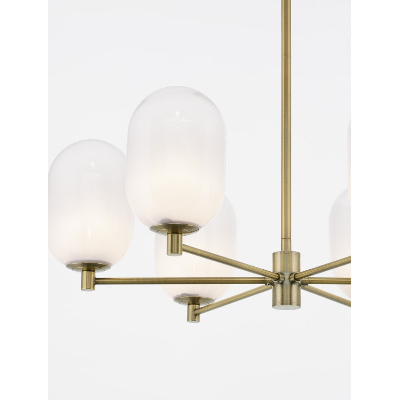 BALOR 6 - Light BRASS GOLD Pendant