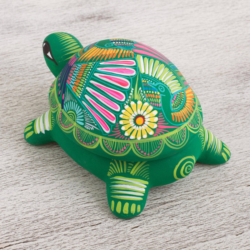 Boîte décorative en céramique protectrice tortue Ravello