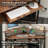 Fitnat Corner Desk with Power Outlet, LED Triangle Corner Desk with Storage for Small Space-192581531