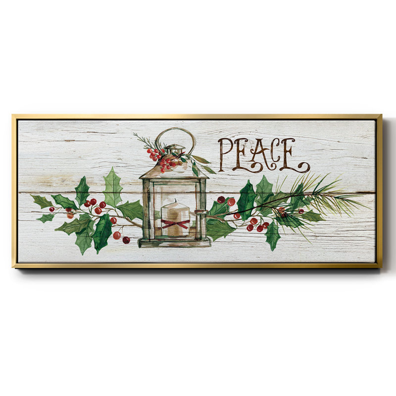 Rustic Peace - toile encadrée, H 8 po x l 20 po