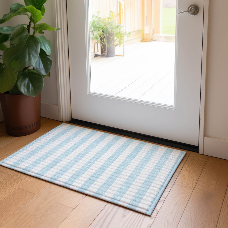 Tapis intérieur / extérieur Kinslee, Rectangle 1 pi 8 po x 2 pi 6 po