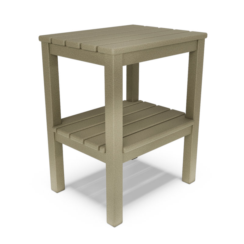 Table d'appoint - Bois patiné, Beige