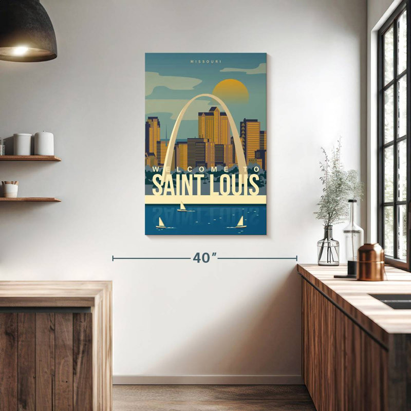 Affiche Aime Saint Louis Arch, H 39 po x l 26 po