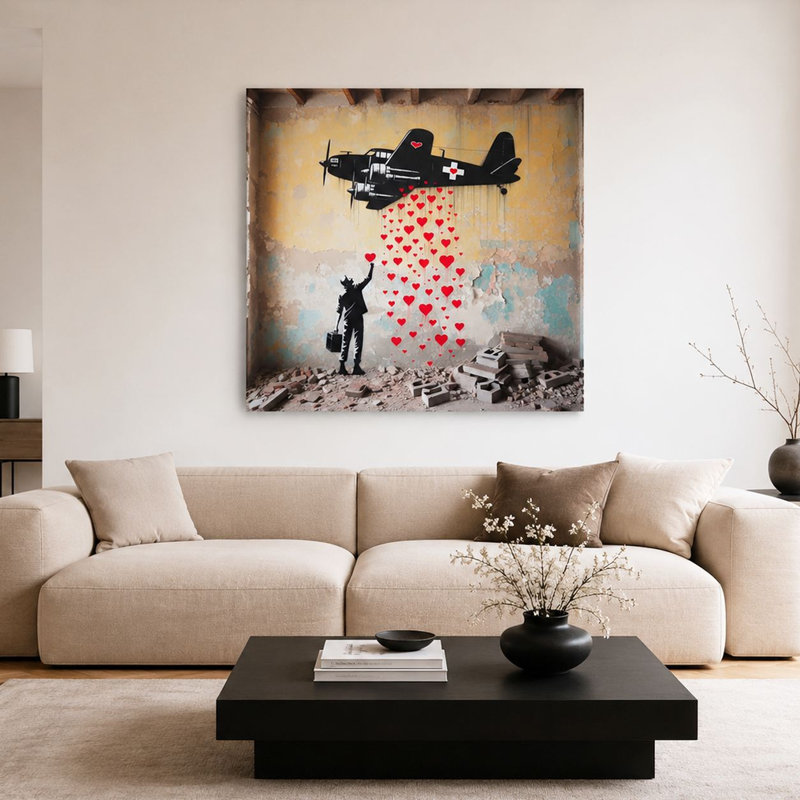 Peinture décorative sur toile