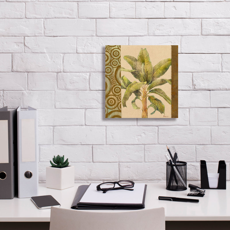 «Parlor Palm I» par Paul Brent, H 12 po x l 12 po x P 0,75 po