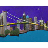 Brooklyn Bridge Print by Sue Graef