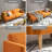 76.8'' Velvet Convertible Sofa-1644276940