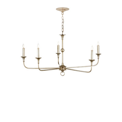 Nottaway 5 - Light Wrought Iron Dimmable Classic / Traditional Chandelier