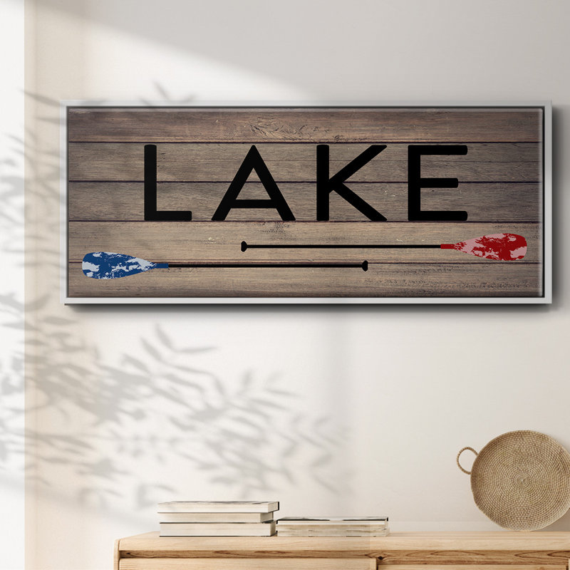 Lake Paddles - Toile encadrée, H 8 po x l 20 po