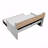 1Pc Light Gray Daybed With Pull-Out Trundle Bookcase Side Panel Charging Ports Nailhead Trim Modern Design Furniture