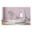 Twin Size Metal House Platform Bed With Guardrail And Chimney, White