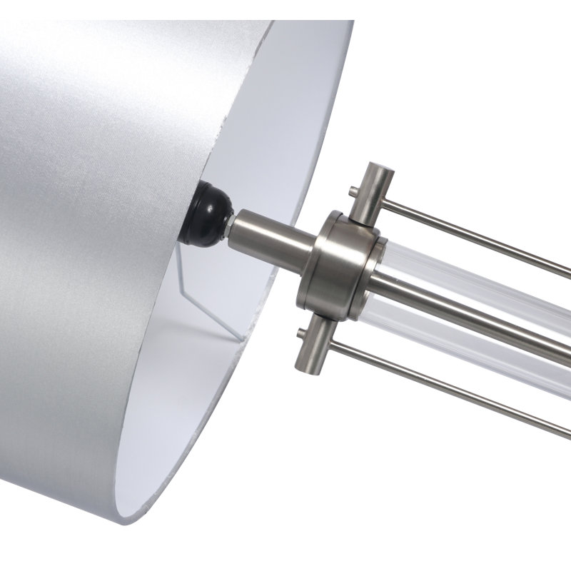 Krantz Table Lamp, Satin Chrome