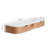 Entryway retro floating console, Modern floating wooden bedside table shelf drawer, Mounted wall nightstand