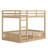 Wood Bunk Bed With Ladder And Guardrails-306962799
