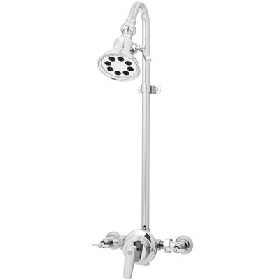 Douche d'extérieur murale 8 jets 2,5 GPM Retro