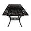 Table extensible en aluminium pour le patio - Grâce à votre cour extérieure, porche, terrasse, finition cuivre, aluminium de salle à manger extensible de couleur naturelle Nuance avec cadre brillant