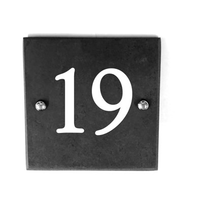 Davidge 15cm H Slate House Number