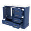 Meuble-lavabo 36 po avec lavabo, armoire de salle de bain avec porte à fermeture douce, 4 tiroirs, structure et pieds en bois massif-1247973342