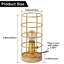 Lampe de table en bois massif Misleh